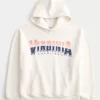 Boxy University of Virginia Cavaliers Graphic Hoodie