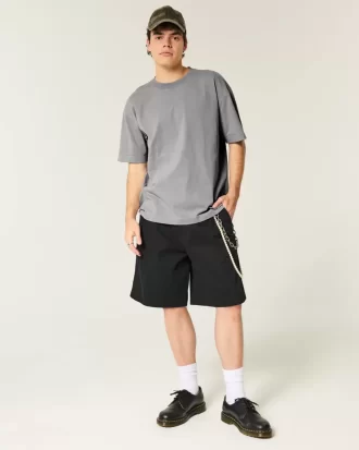 Boxy Washed Heavyweight Crew T-Shirt