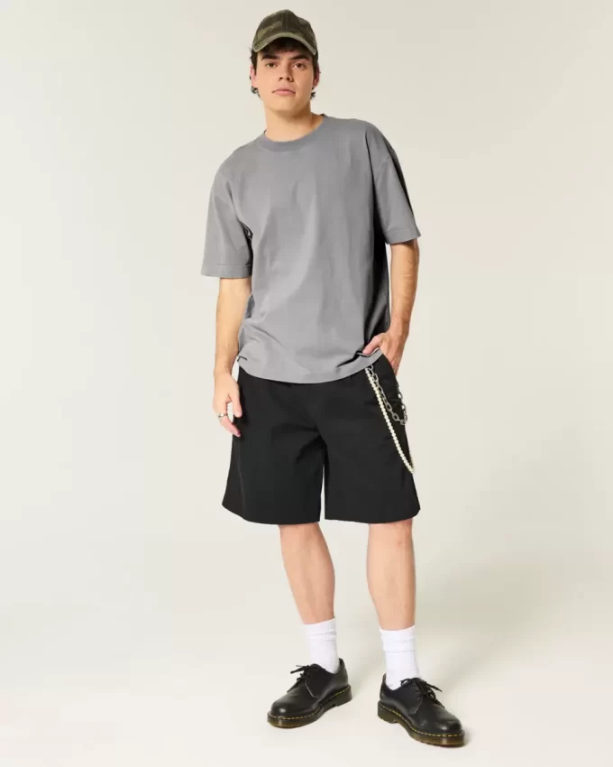 Boxy Washed Heavyweight Crew T-Shirt