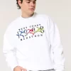 Boxy West Coast Marathon Graphic Crew Sweatshirt