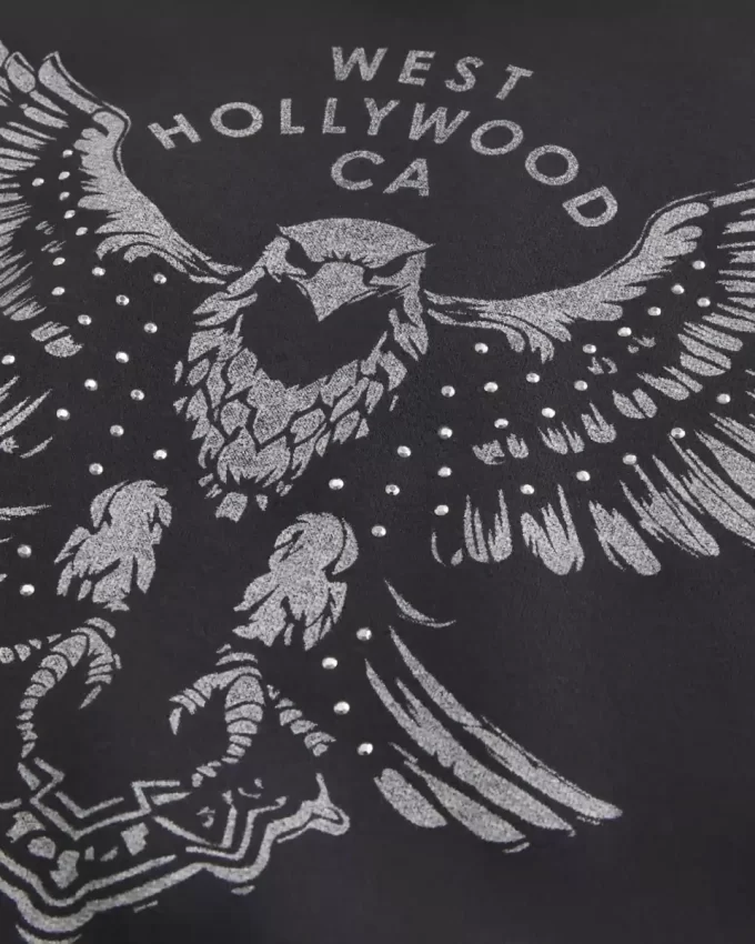 Boxy West Hollywood Graphic Hoodie
