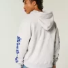 Boxy Zip-Up Hawaii Graphic Sweatshirt