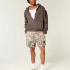 Boxy Zip-Up Hoodie
