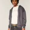 Boxy Zip-Up Hoodie
