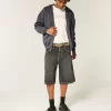 Boxy Zip-Up Hoodie