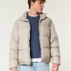 Boxy Zip-Up Puffer Jacket