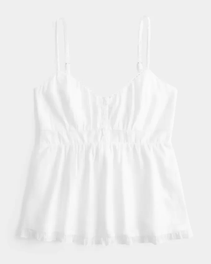 Button Babydoll Top