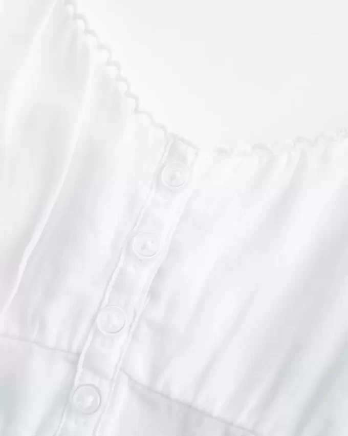 Button Babydoll Top