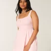 Button-Front Mini Dress