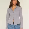 Button-Through Poplin Shirt