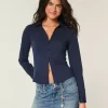 Button-Through Poplin Shirt