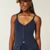 Button-Through Sweater Tank