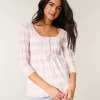 Cable-Knit Babydoll Sweater