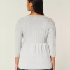 Cable-Knit Babydoll Sweater
