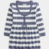 Cable-Knit Babydoll Sweater