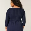 Cable-Knit Babydoll Sweater