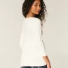 Cable-Knit Babydoll Sweater