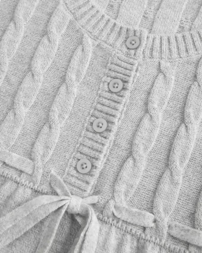 Cable-Knit Babydoll Sweater