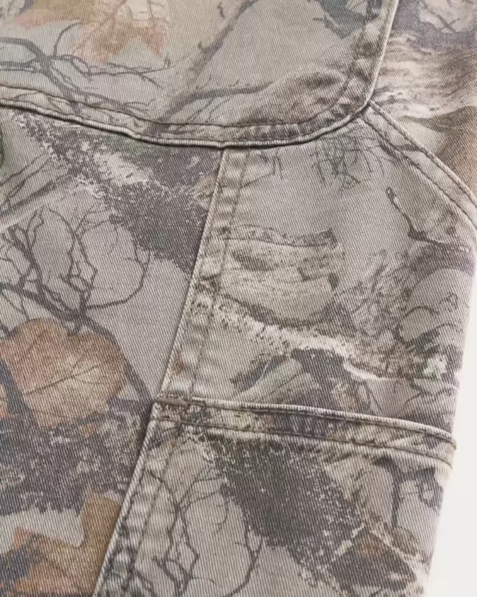 Camo Baggy Carpenter Pants