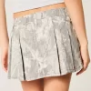 Camo Pleated Mini Skort