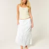 Clip Dot Tiered Maxi Skirt