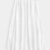 Clip Dot Tiered Maxi Skirt