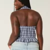 Collared Halter Blouse
