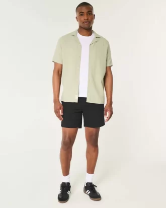 Cooling Flat-Front Shorts 7″