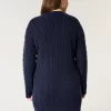 Cozy Cable-Knit Sweater Dress