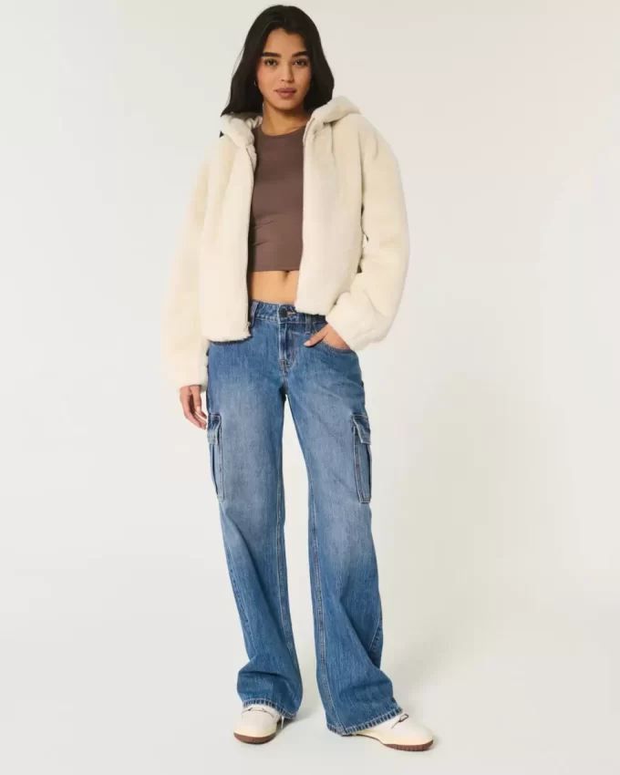 Cozy Faux Fur Zip-Up Hoodie