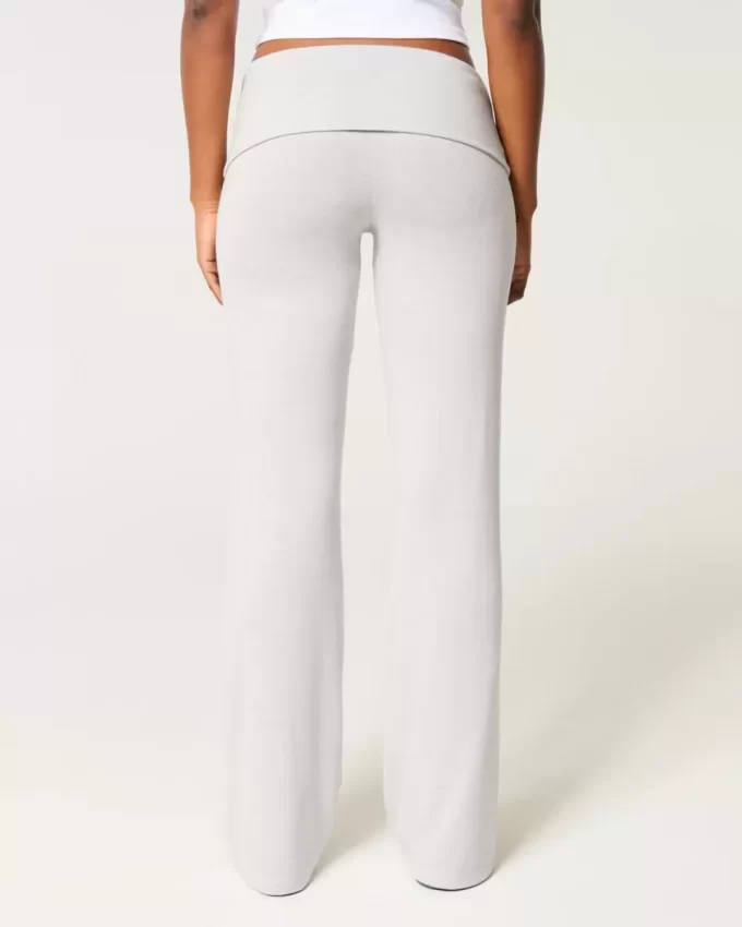 Cozy Knit Foldover Waist Sleep Pants