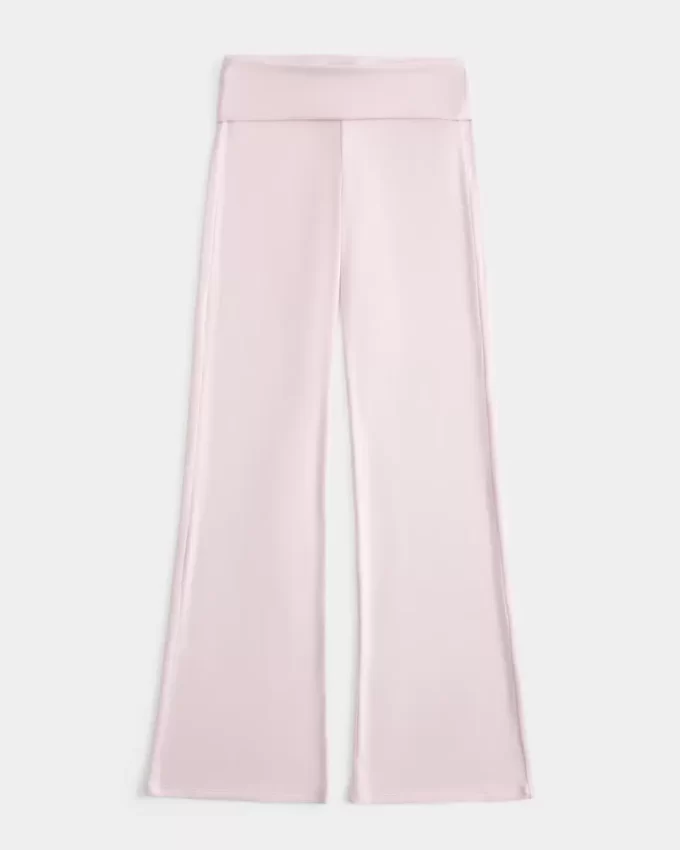 Cozy Knit Foldover Waist Sleep Pants