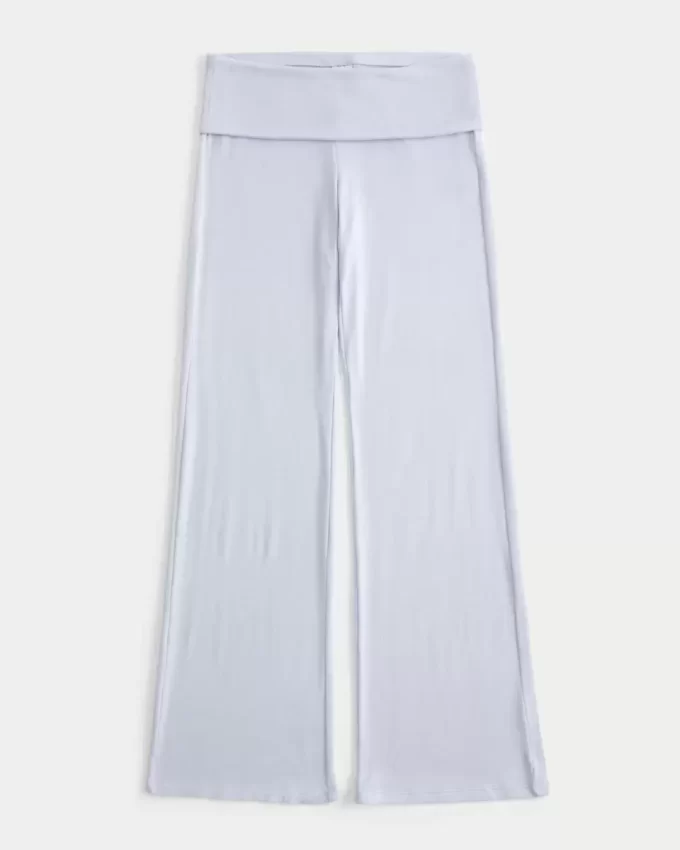 Cozy Knit Foldover Waist Sleep Pants
