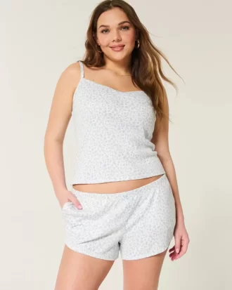 Cozy Pointelle Bow Shortie