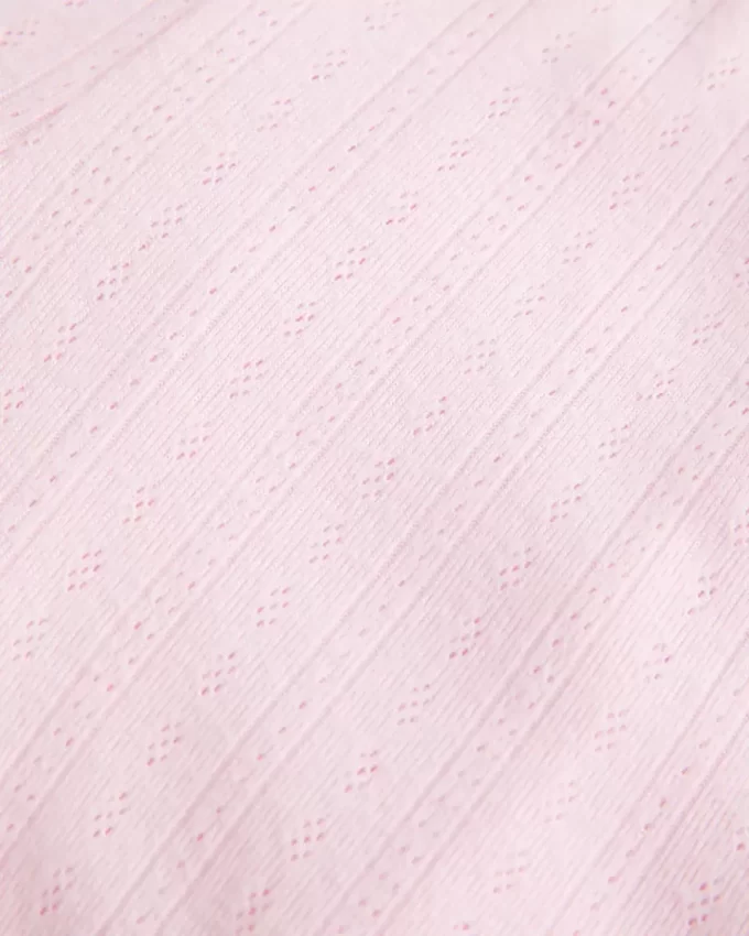 Cozy Pointelle Bow Shortie