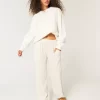 Cozy Ribbed Baggy Pants