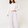 Cozy Ribbed Drawstring Baggy Pants