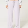 Cozy Ribbed Drawstring Baggy Pants
