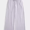 Cozy Ribbed Drawstring Baggy Pants