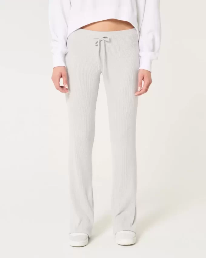 Cozy Ribbed Flare Pants