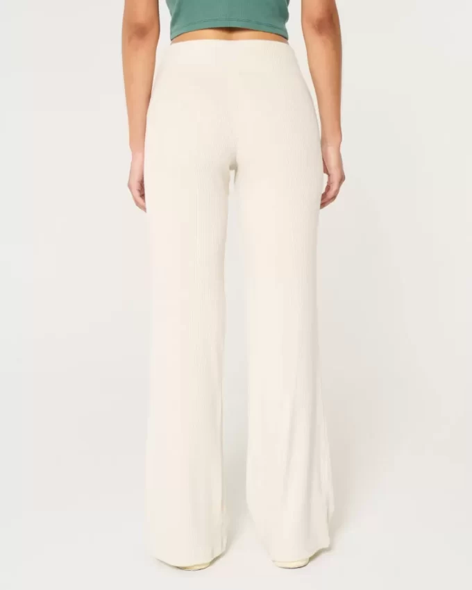Cozy Ribbed Flare Pants