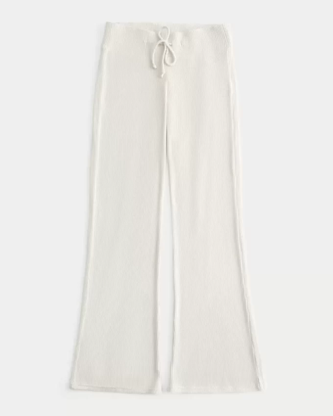 Cozy Ribbed Flare Pants