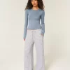 Cozy Ribbed Wide-Leg Pants