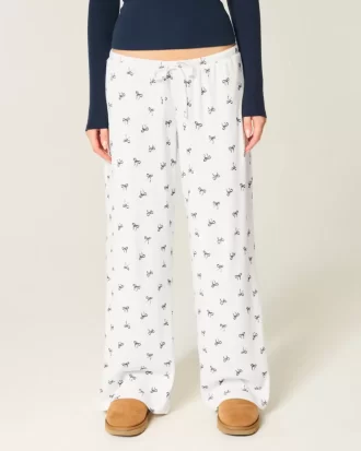 Cozy Ribbed Wide-Leg Pants