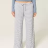 Cozy Ribbed Wide-Leg Pants