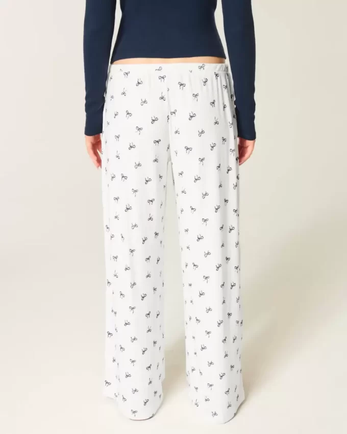 Cozy Ribbed Wide-Leg Pants