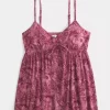 Crinkle Flyaway Babydoll Top