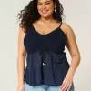 Crochet-Style Fabric Mix Top
