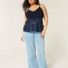 Crochet-Style Fabric Mix Top