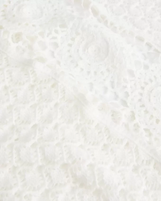 Crochet-Style Halter Cover Up Mini Dress